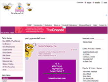Tablet Screenshot of partygames4all.com